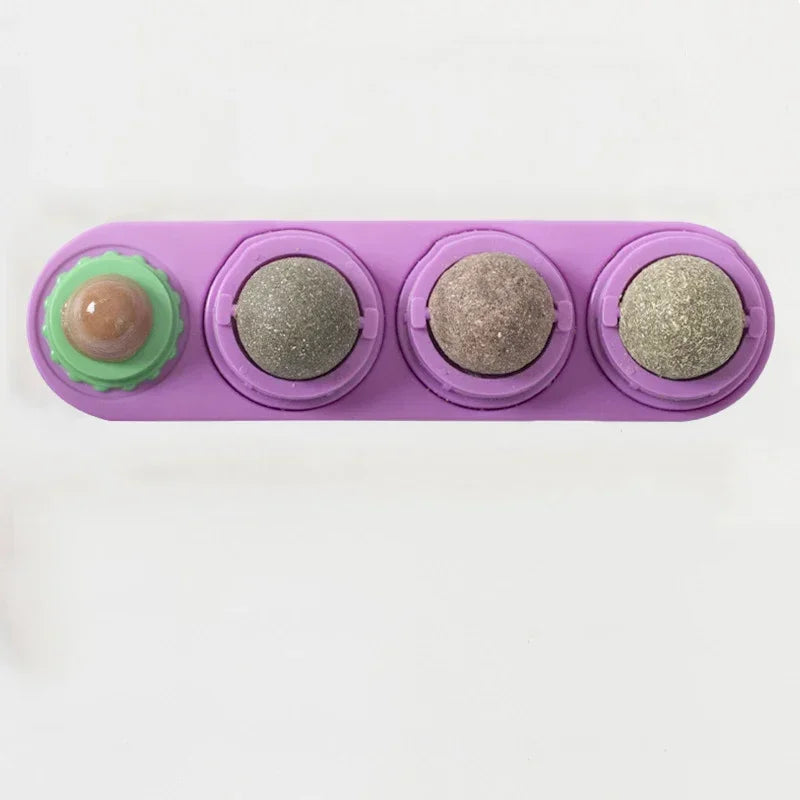 Catnip & Silver Vine Cat Toy Ball – Teeth Cleaning & Digestive Health