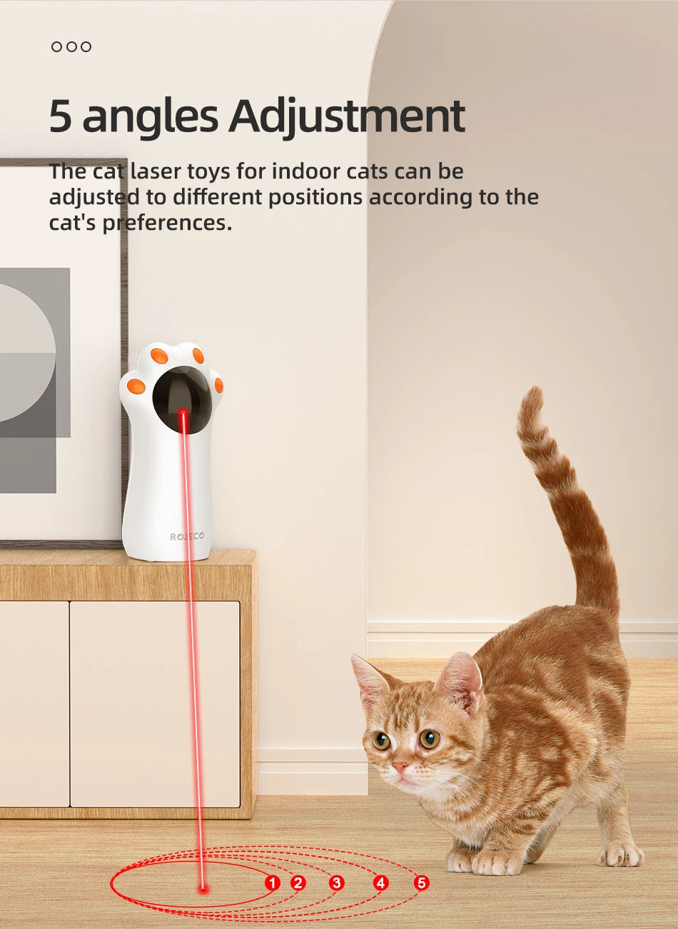 Auto Laser Cat Toy – Handheld Smart LED Teaser
