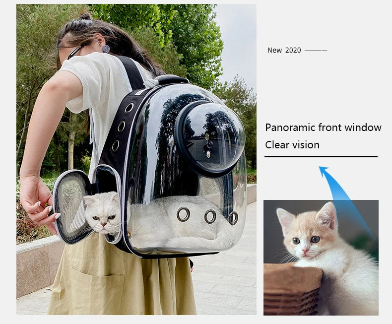 Space Capsule Transparent Pet Carrier Backpack