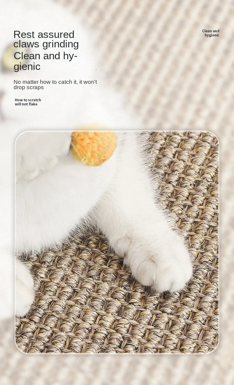 Sisal Cat Scratcher Mat & Bed – Furniture Protector for Indoor Cats