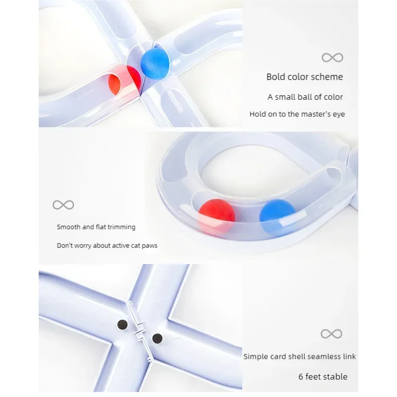Orbital Track Ball Spinner – Interactive Self-Play Cat Toy