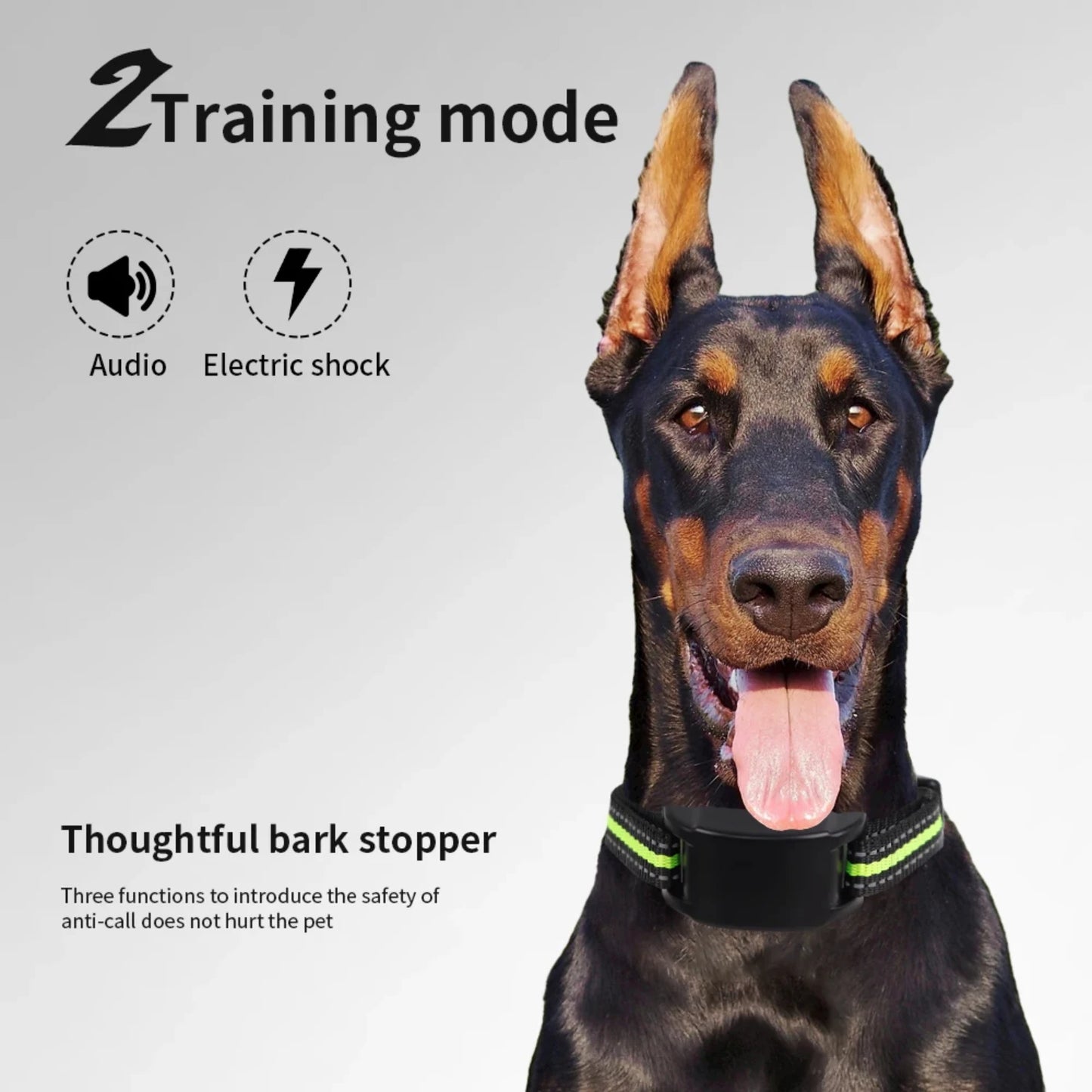 Electric Anti-Bark Collar – USB Rechargeable, Safe Static Shock