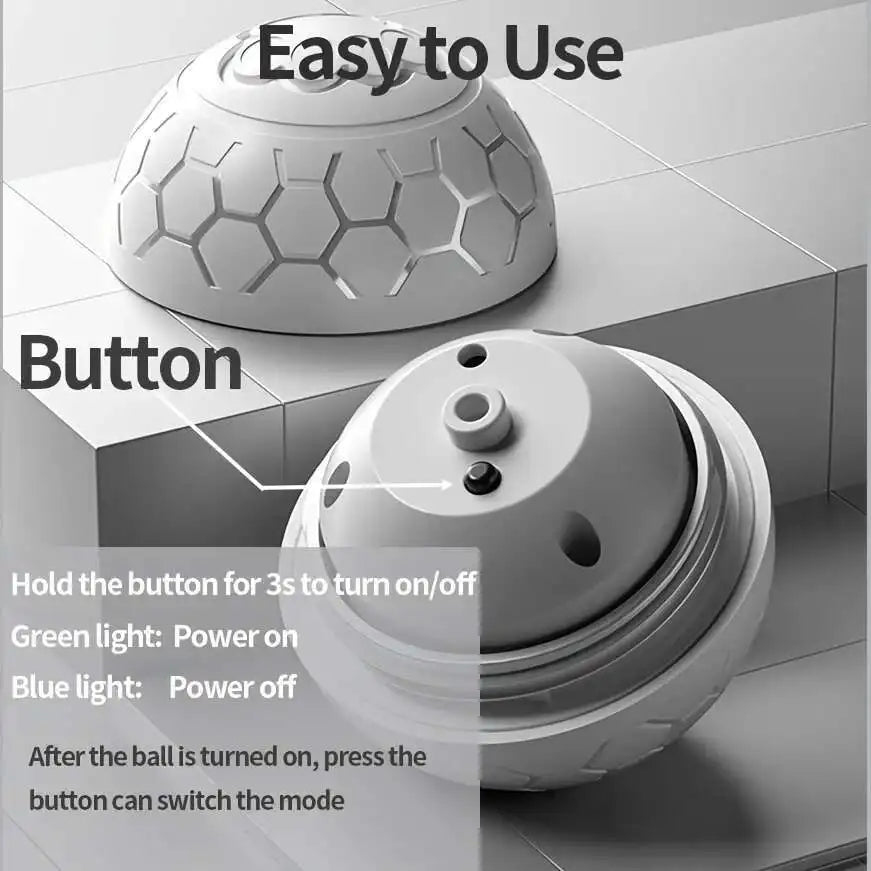 Smart Interactive Dog Toy Ball – RGB, USB Rechargeable