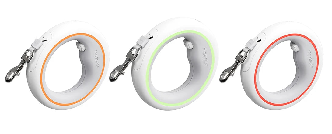 MOESTAR Retractable Dog Leash Lite Version Durable Training Walking Safety Dog Rope 3M Retraction Length for Max Pet Weight 30kg