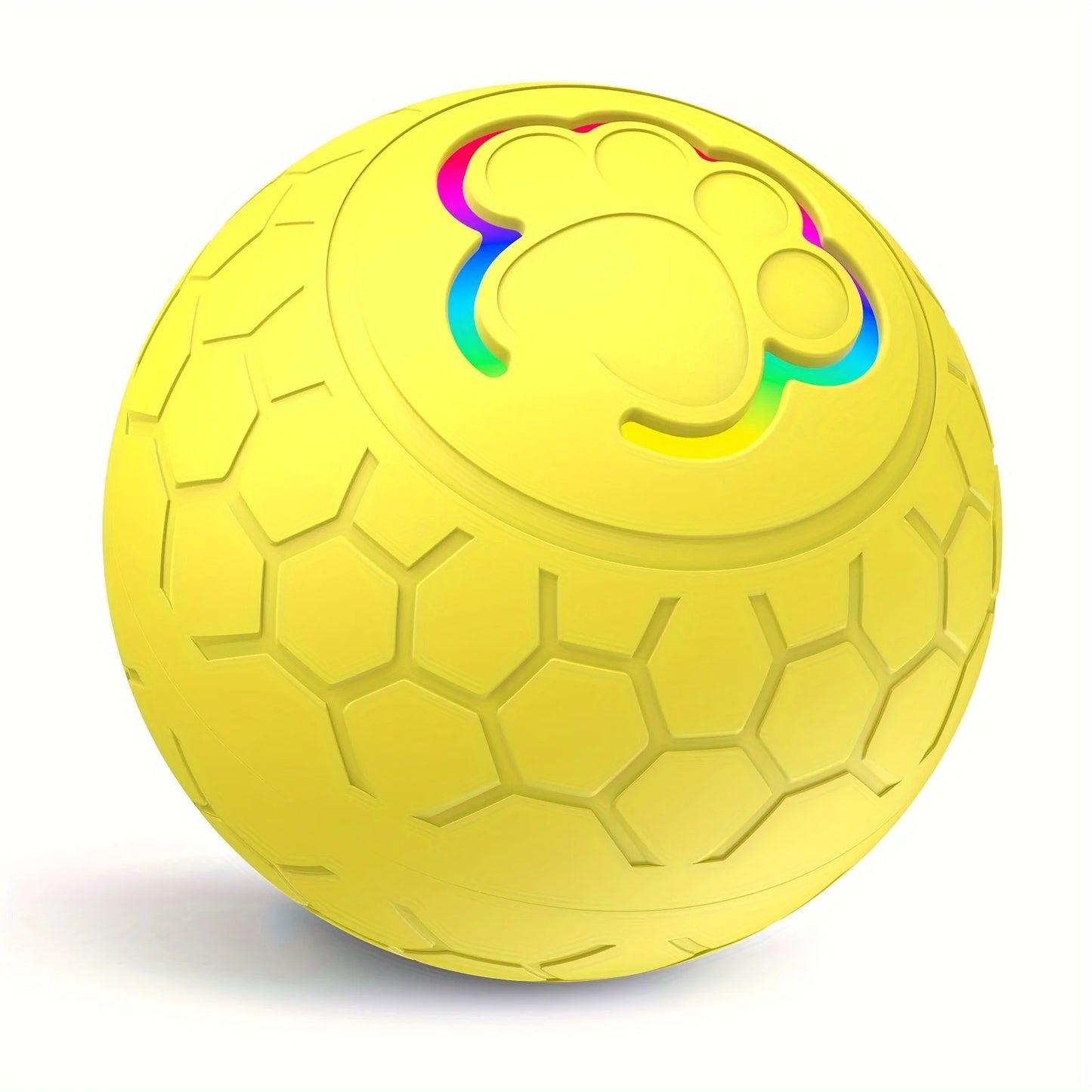 Smart Auto-Bouncing Dog & Cat Toy Ball with RGB Lights