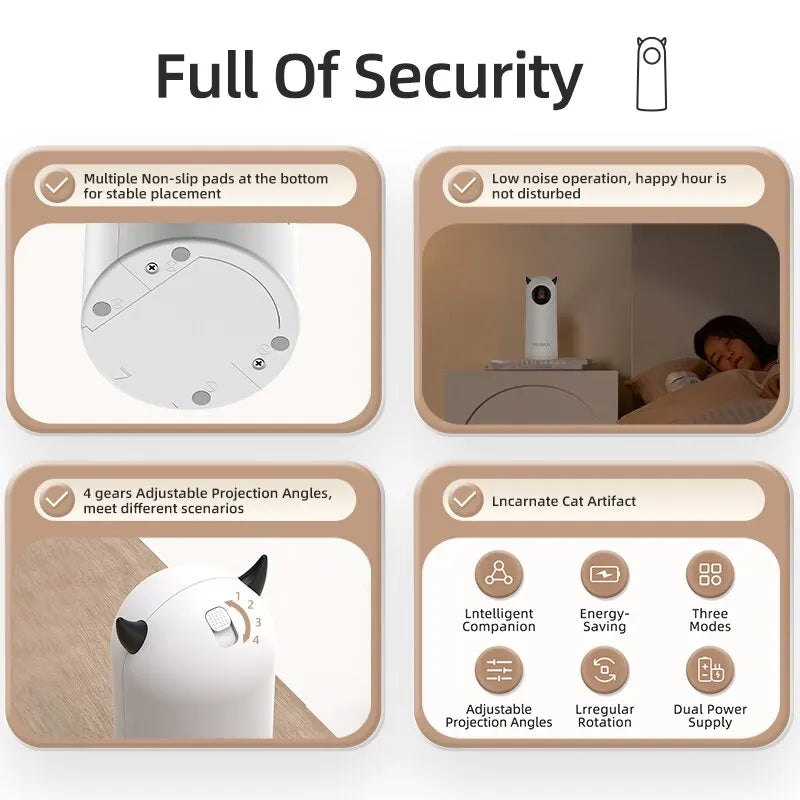 Auto Laser Cat Toy – Smart Interactive LED Teaser