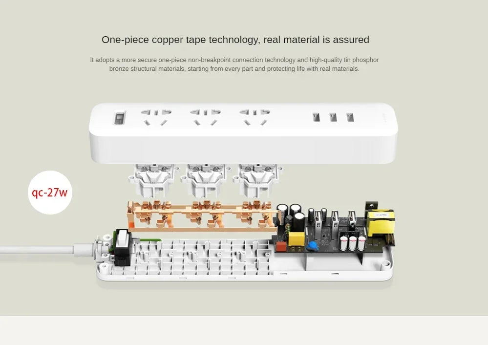 Xiaomi USB Power Strip – Fast Charging for Pet Cameras & Feeders