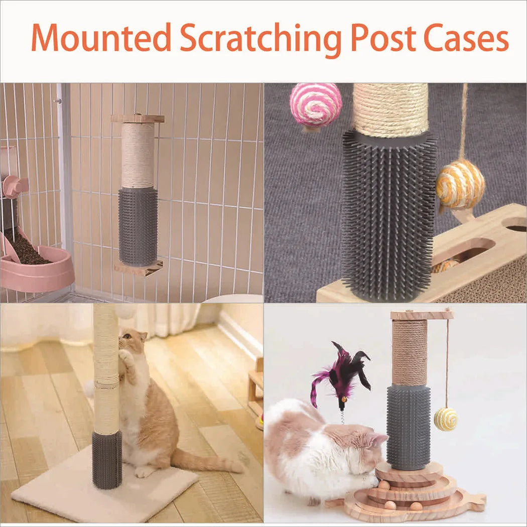 Cat Tree Use Cat Scratching Post with Scratching Sticker Massager for Cat Climbing Replacement Post Sisal Rope Scratch Furniture
