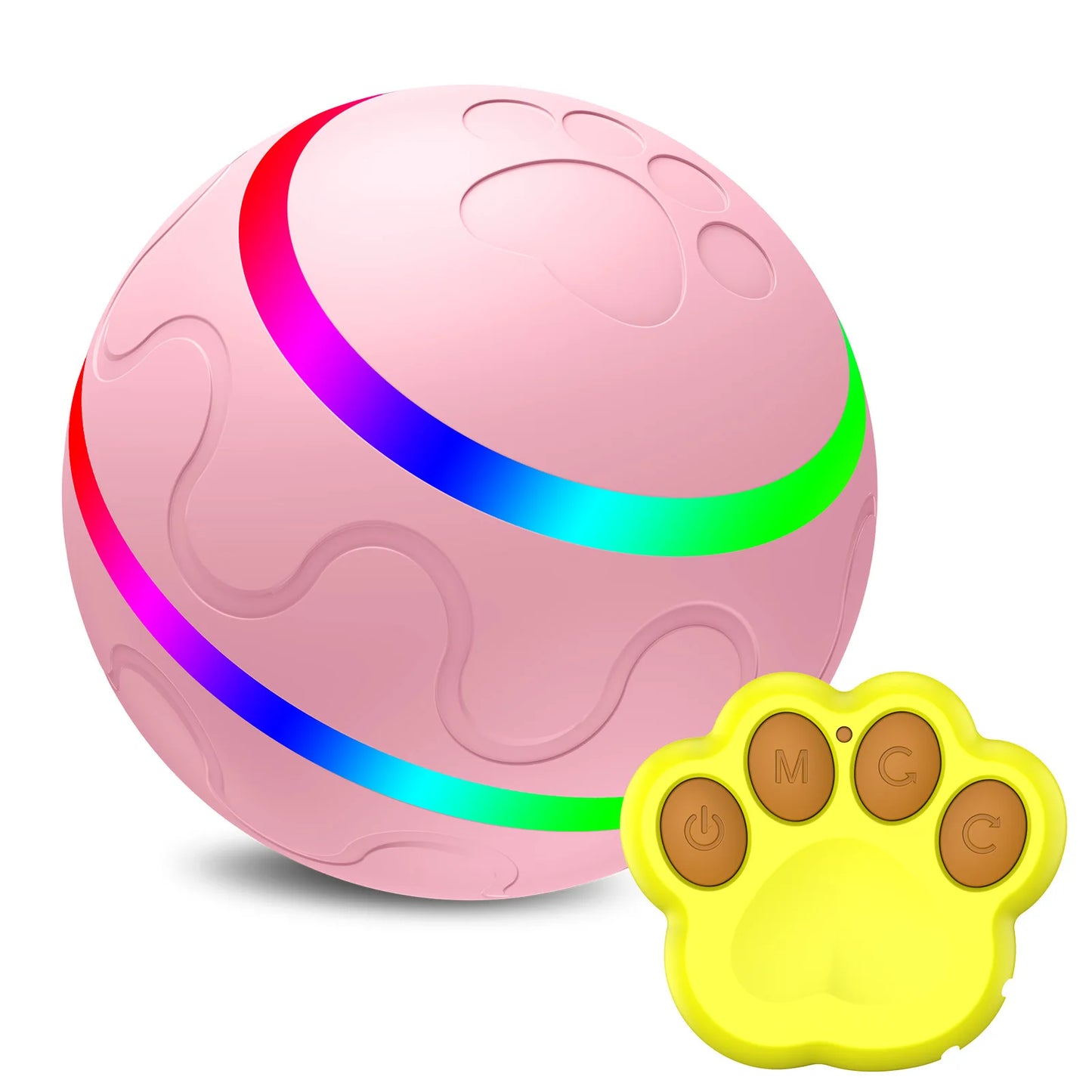 Remote Control Interactive Pet Ball – Waterproof, Flashing