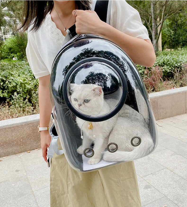 Space Capsule Transparent Pet Carrier Backpack
