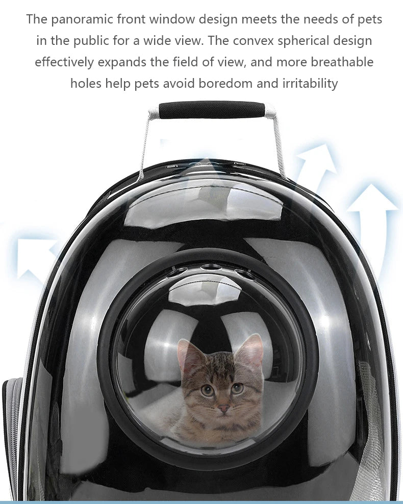 Space Capsule Transparent Pet Carrier Backpack
