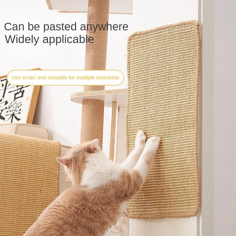 Sisal Hemp Cat Scratching Wall Pad – Furniture Protector