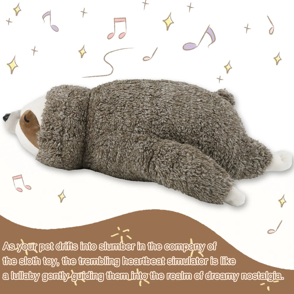 Sloth Heartbeat Puppy Toy – Sleep Aid & Stress Relief