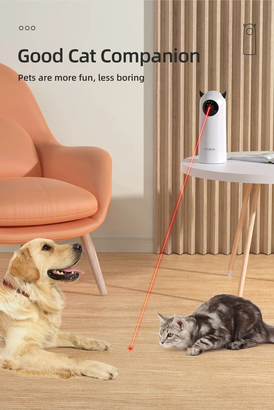 Auto Laser Cat Toy – Smart Interactive LED Teaser