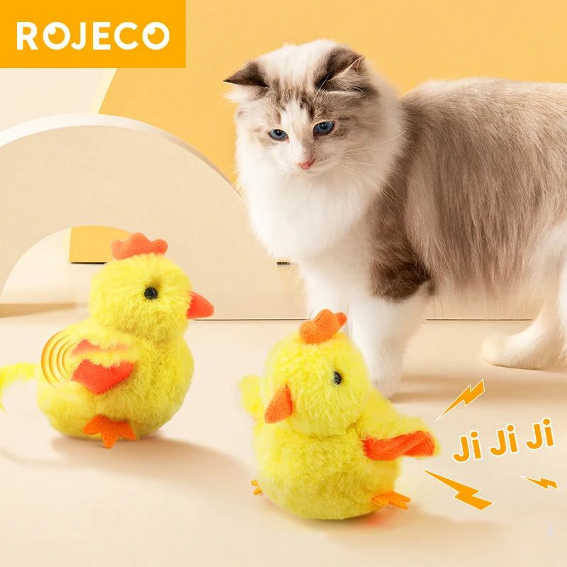 Auto Flapping Chicken Cat Toy – Catnip, Sound & Remote Control