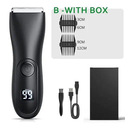 Mens Body Hair Trimmer Balls Shaver for sensitive areas Hair Removal Bikini Trimmer Groin & Body Shaver Groomer Arm Beard Razor