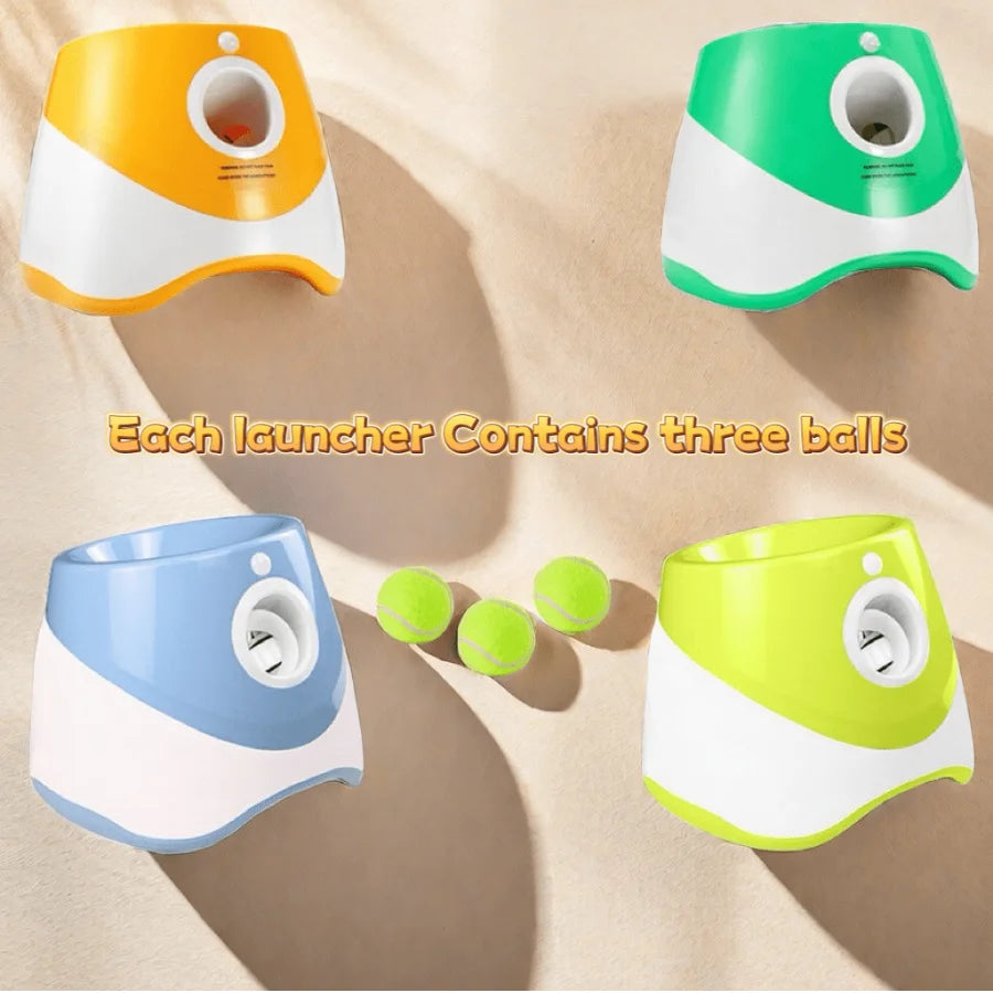 Automatic Tennis Ball Launcher for Dogs – USB Rechargeable