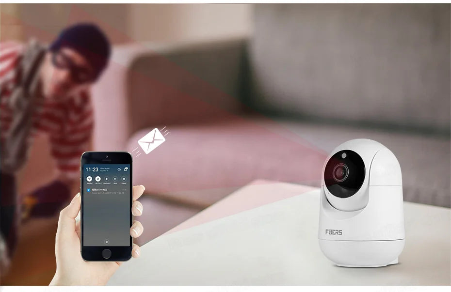 FUERS 4K 8MP WiFi IP Pet Camera Dog Camera Tuya Smart Home Security Wireless Surveillance Camera Baby Monitor Mini Cam