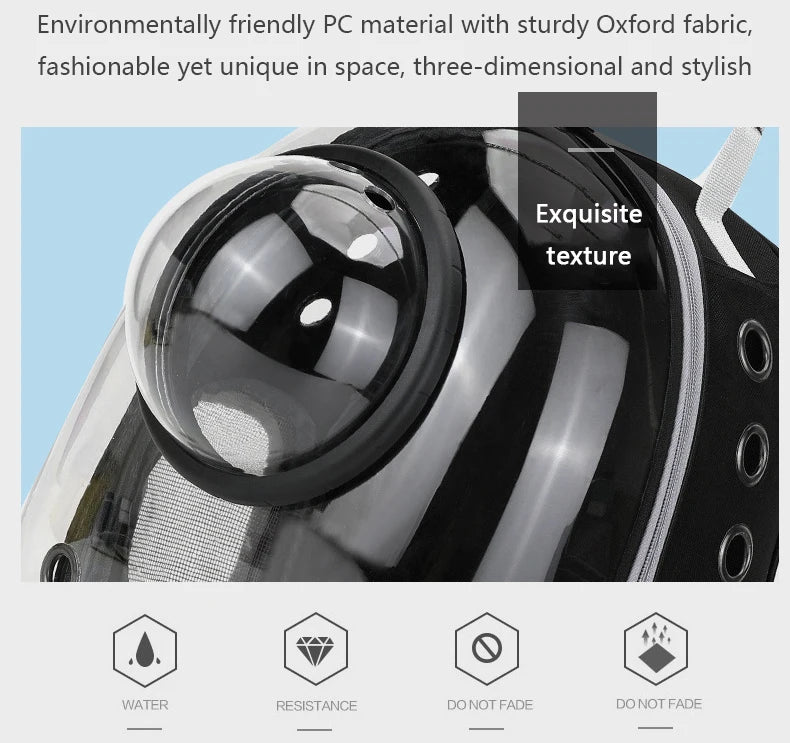 Space Capsule Transparent Pet Carrier Backpack