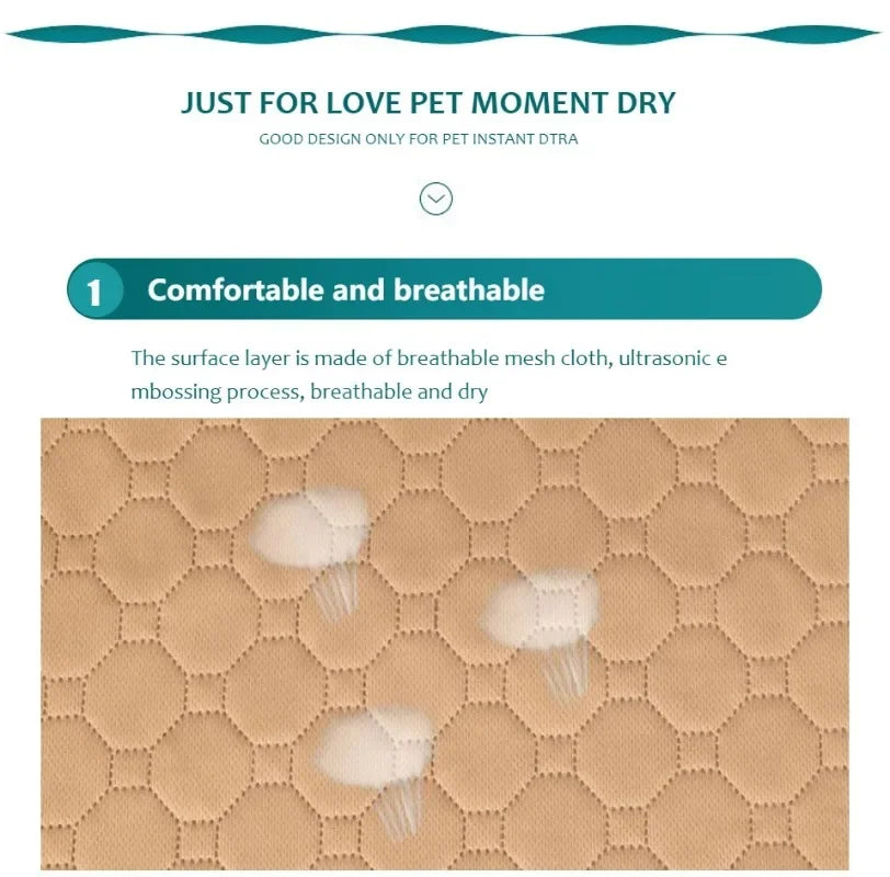 Winter Dog Pee Pad Reusable Washable Dog Urine Mat Car Seat Floor Sofa Waterproof Absorbent Puppy Cat Training Pet Supplies