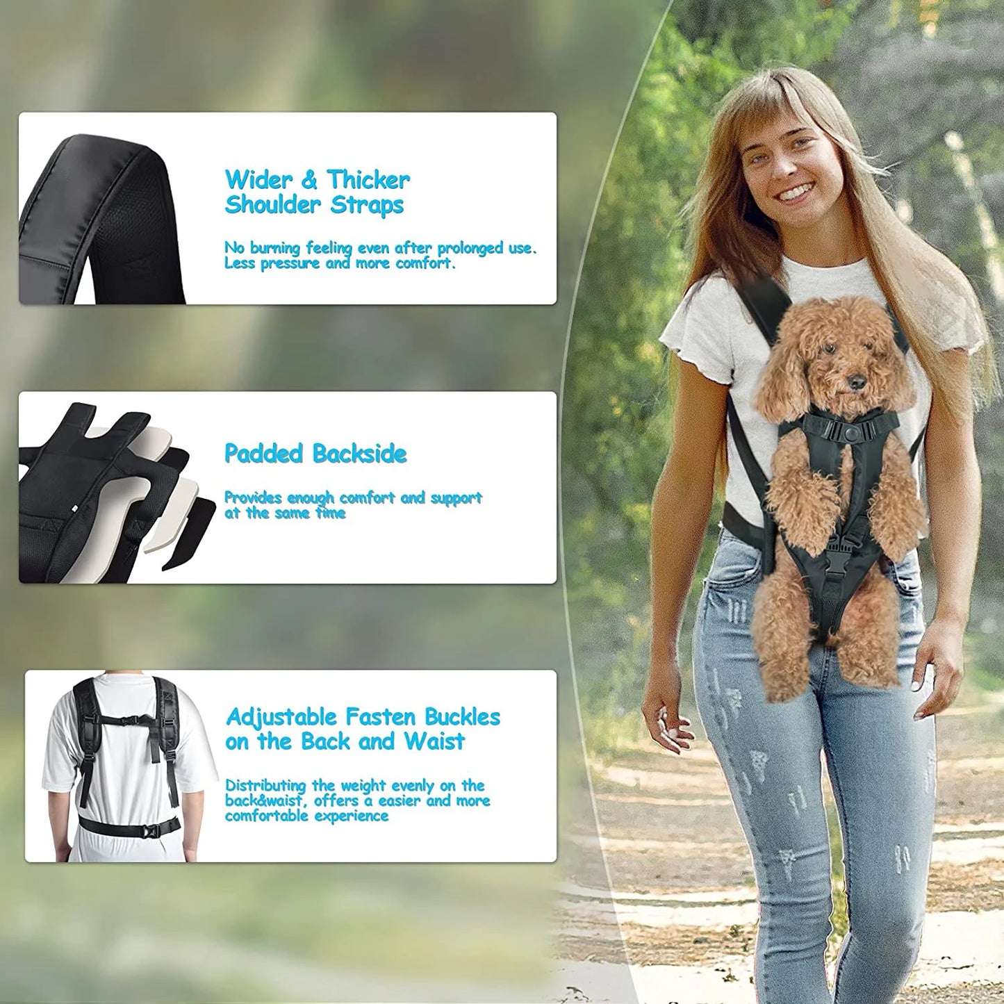 Breathable Double-Shoulder Dog & Cat Carrier Backpack