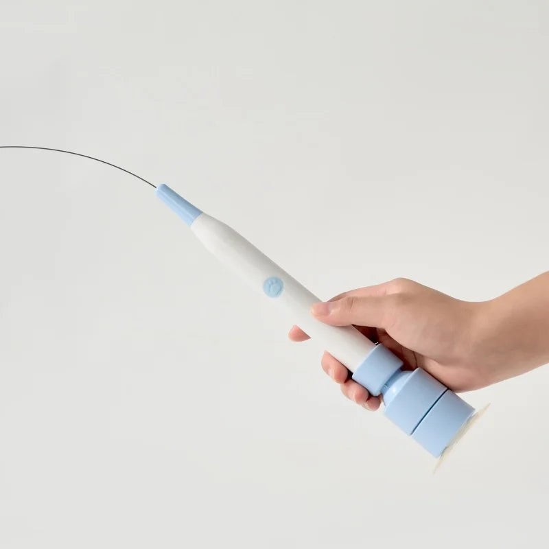 BOOTEELY Electric Butterfly Cat Toy – Suction Cup, Self-Entertaining, Steel Wire Wand