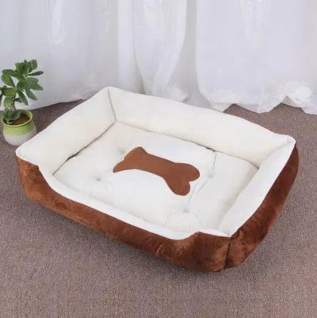 Classic Soft Cotton Pet Bed – Breathable, All Sizes