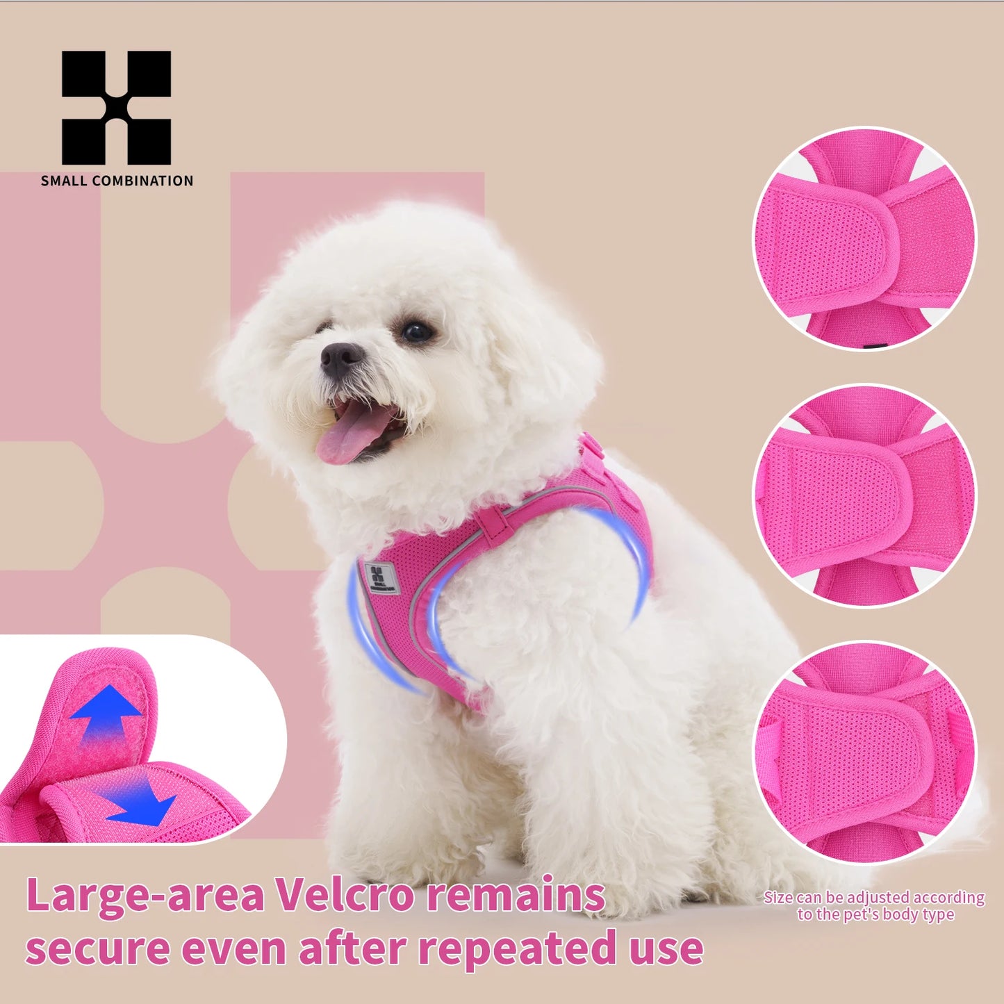 Reflective Dog Harness & Leash Set – Adjustable Vest