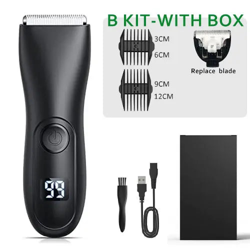 Mens Body Hair Trimmer Balls Shaver for sensitive areas Hair Removal Bikini Trimmer Groin & Body Shaver Groomer Arm Beard Razor