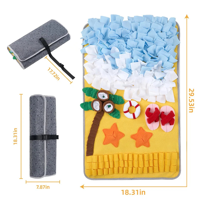 Dog Snuffle Mat – Slow Feeder, Foraging & Anxiety Relief Toy
