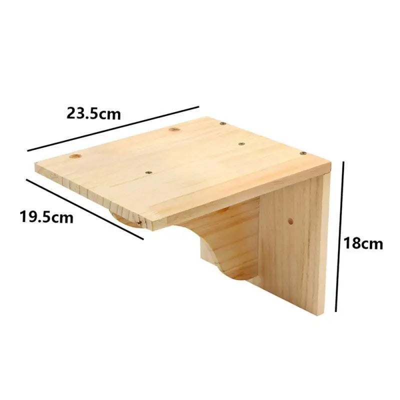 Wall-Mounted Cat Climbing Shelves with Hammock & Steps