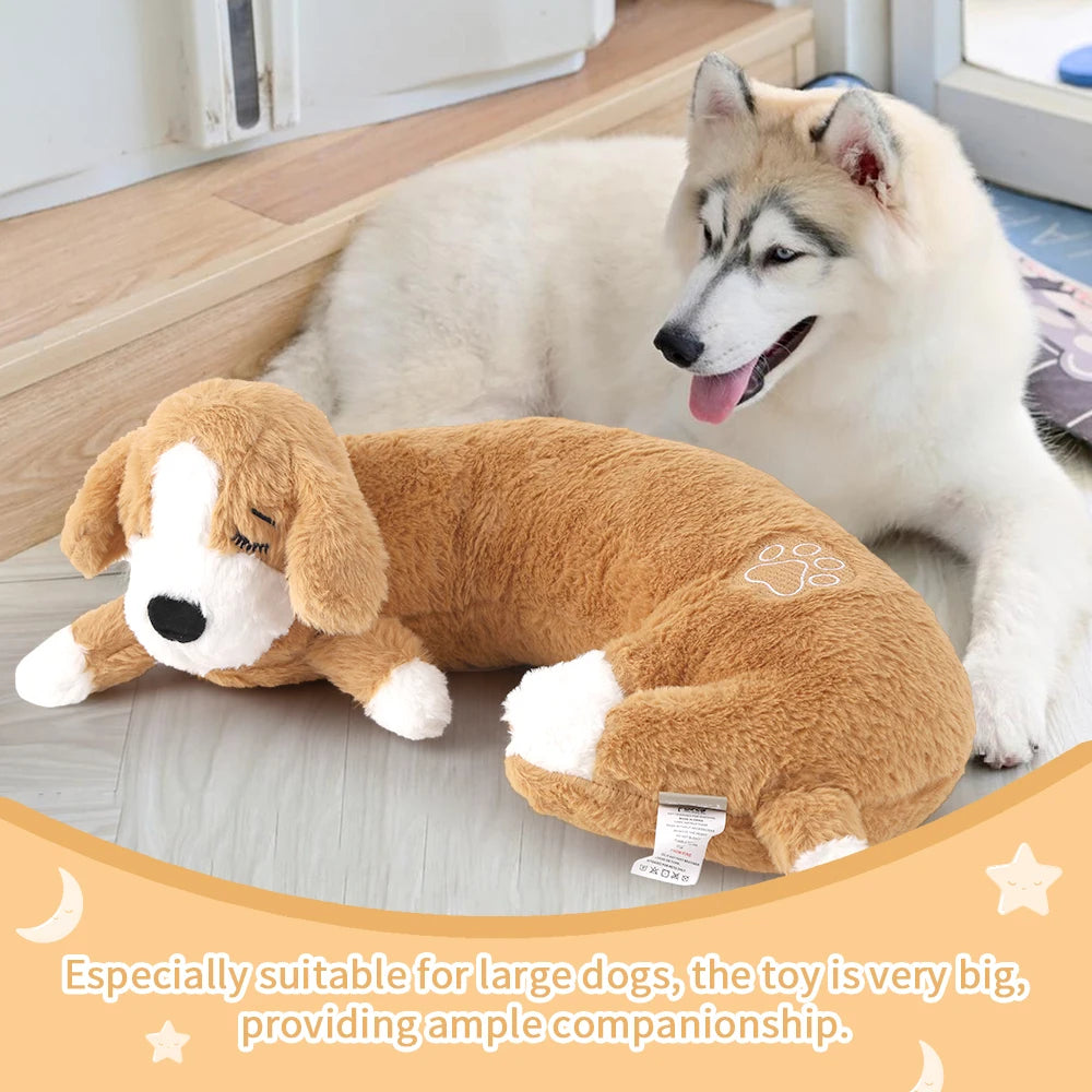 Curved Pillow Heartbeat Dog Toy – Comfort & Training