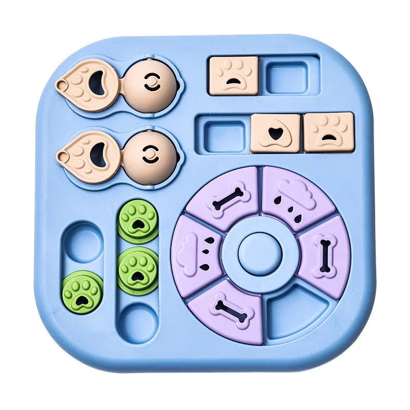 Smart Cat Puzzle Slow Feeder – Interactive Turntable Toy
