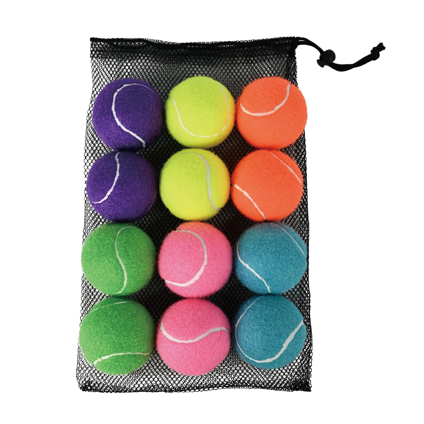 AMA Tennis Balls,12-Pack Advanced Training Tennis Balls for Beginner, Pet Dog practice Tennis Balls with Mesh Bag for Easy Carry