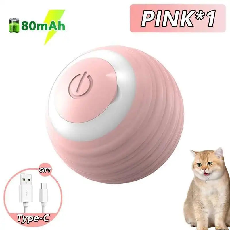 Interactive RGB Dog & Cat Toy Ball – USB Auto-Bouncing