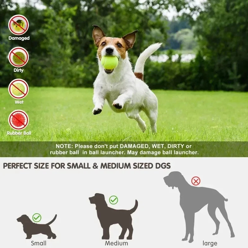 Automatic Tennis Ball Launcher for Dogs – USB Rechargeable