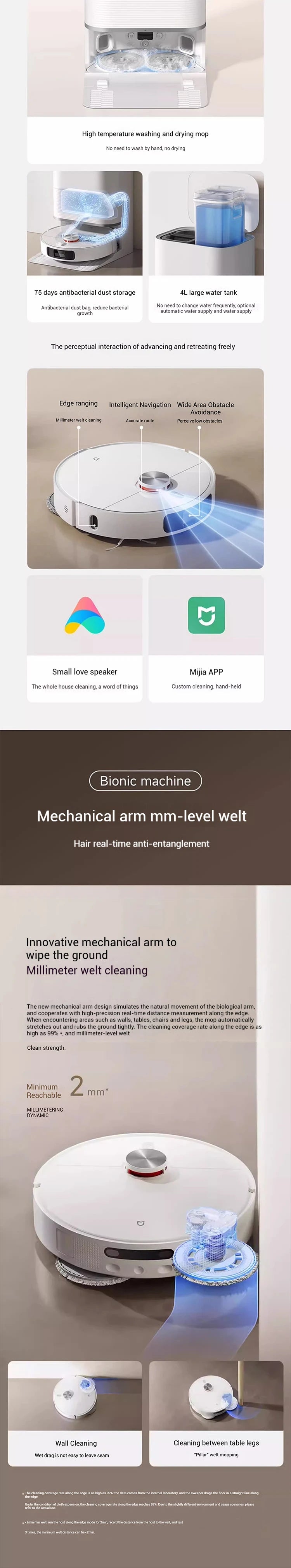 Xiaomi Robot Vacuum & Mop for Pet Hair – Auto Empty, Self-Wash