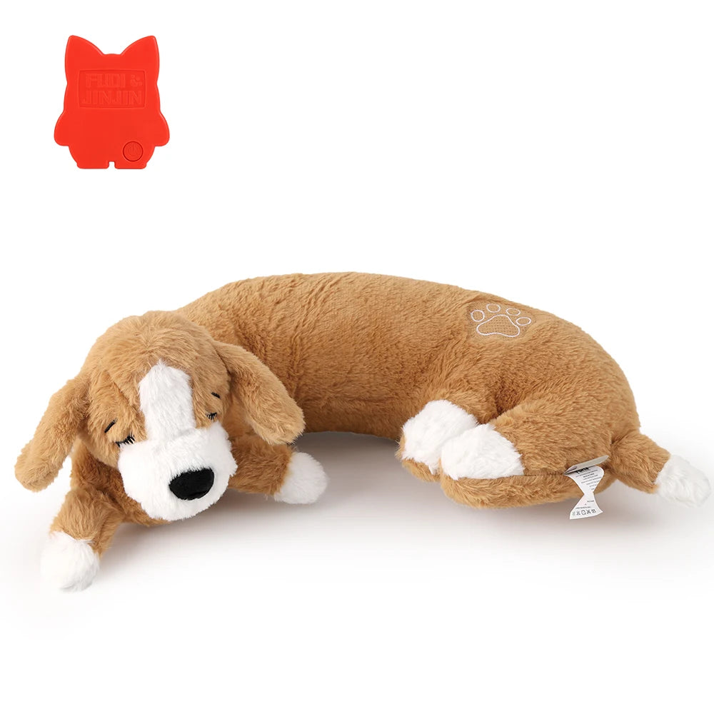 Curved Pillow Heartbeat Dog Toy – Comfort & Training