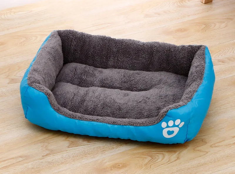 Classic Soft Cotton Pet Bed – Breathable, All Sizes