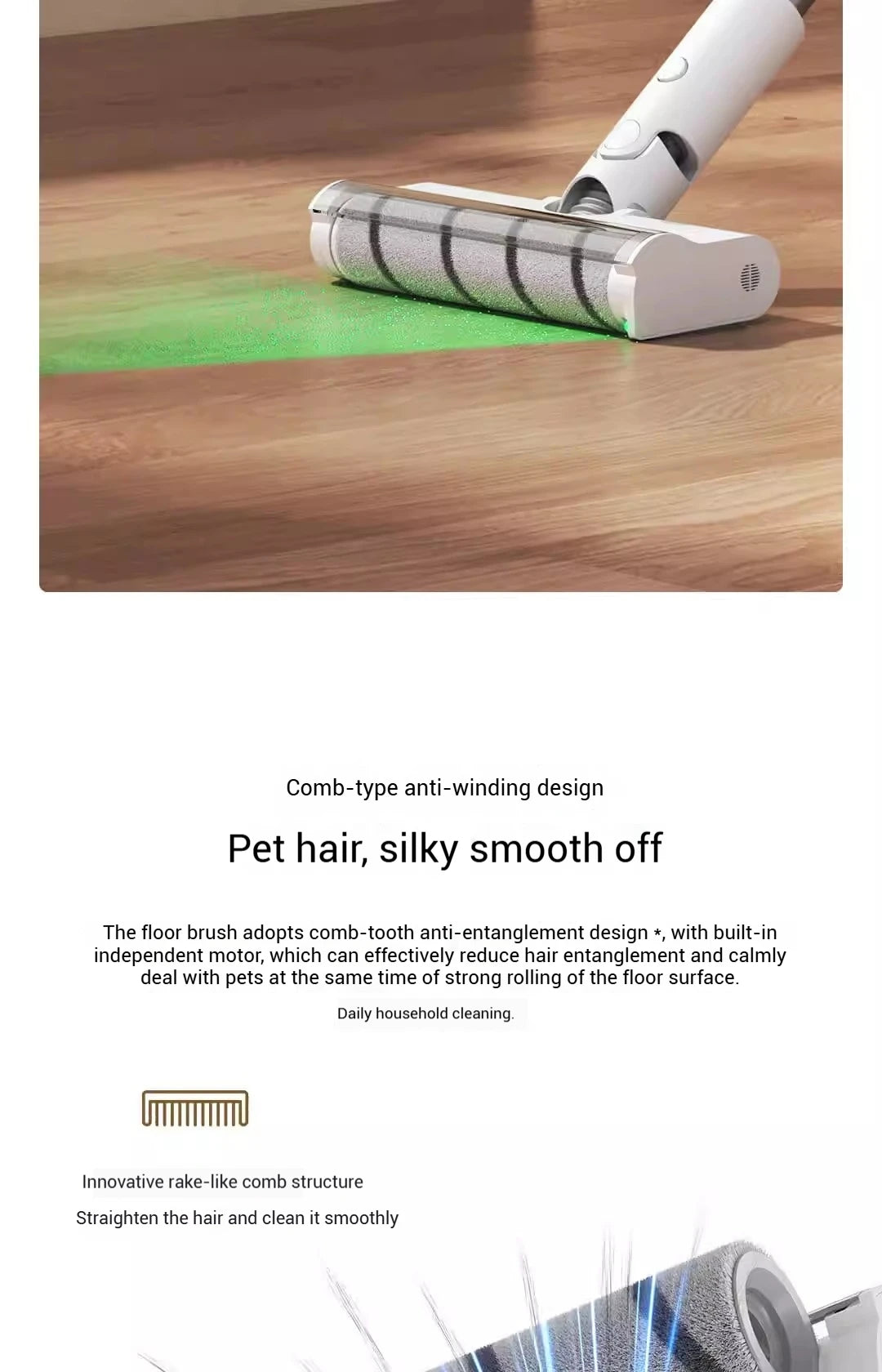Xiaomi Cordless Pet Hair Vacuum – 24kPa Suction, 60-Min Battery