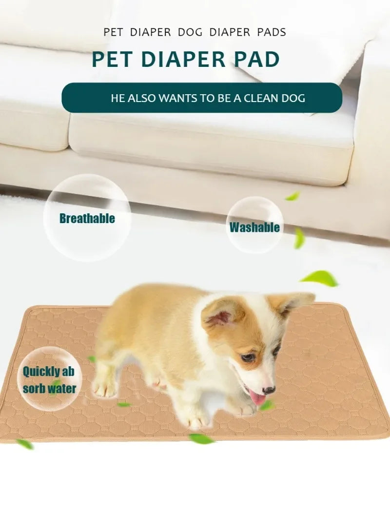 Winter Dog Pee Pad Reusable Washable Dog Urine Mat Car Seat Floor Sofa Waterproof Absorbent Puppy Cat Training Pet Supplies