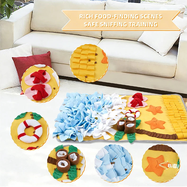Dog Snuffle Mat – Slow Feeder, Foraging & Anxiety Relief Toy