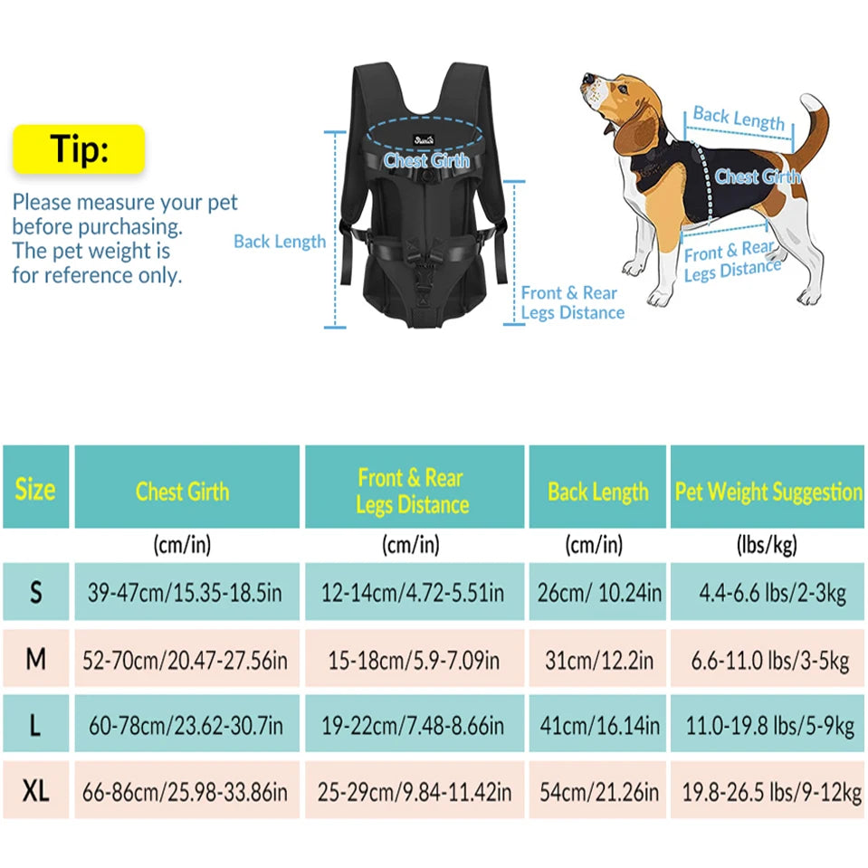 Breathable Double-Shoulder Dog & Cat Carrier Backpack