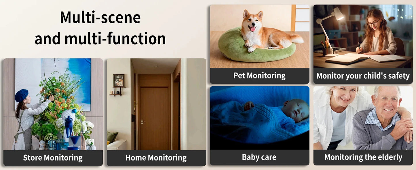 360° Smart Pet & Baby Camera – Motion Detection, Two-Way Audio, Robot Cam