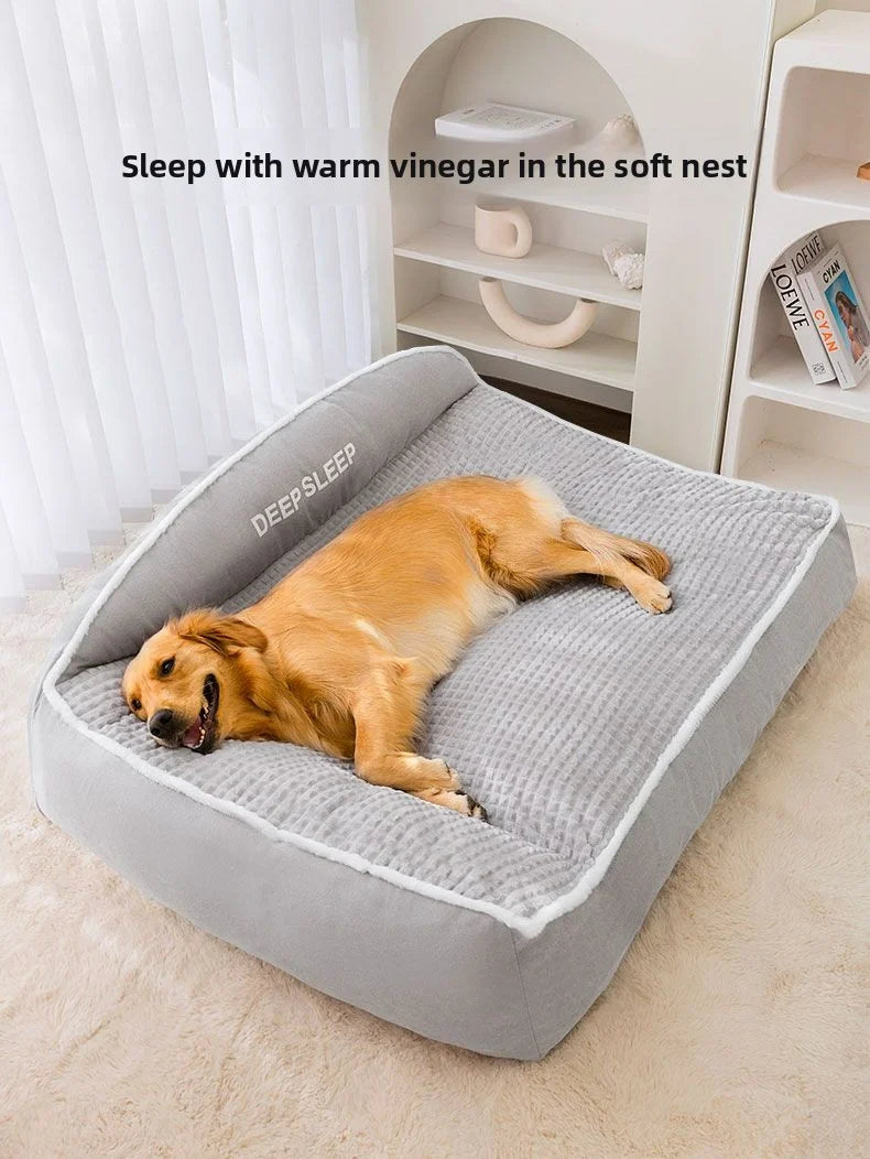 Non-Slip Winter Pet Kennel Bed – Soft & Washable