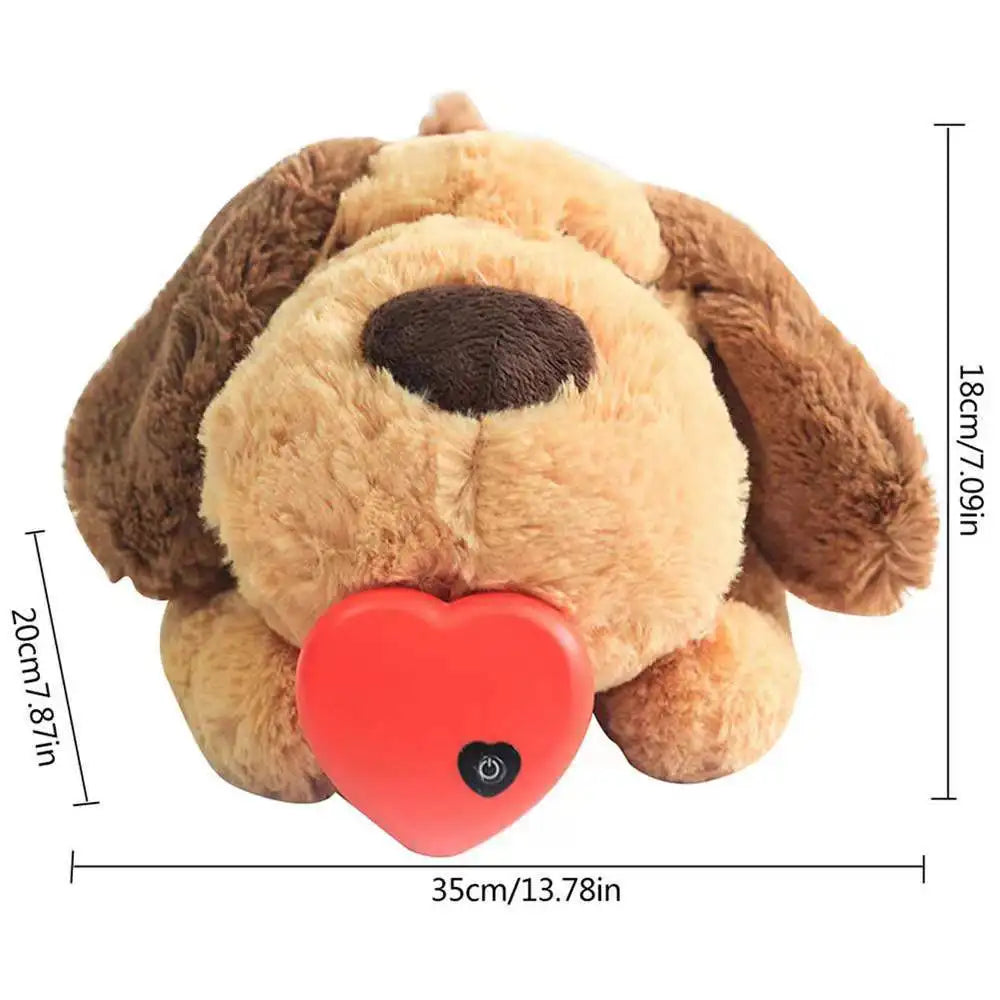 Heartbeat Calming Dog Plush Toy – Anxiety & Stress Relief