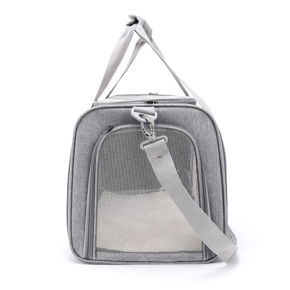 Cat & Dog Carrier for Small to Medium Pet up to 15 Lbs, Collapsible and Suitable for Travel