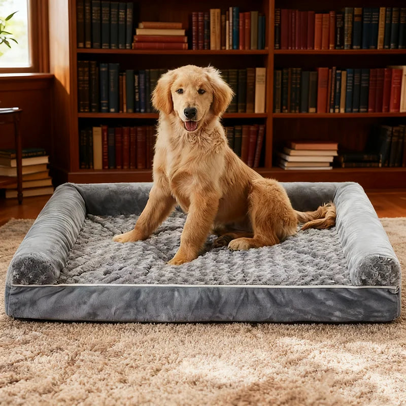 Dog Bed Memory Foam Mat Dog Accessories Waterproof All Season Universal Machine Washable Bed for Dog Luxury Bed Medium Size Dog