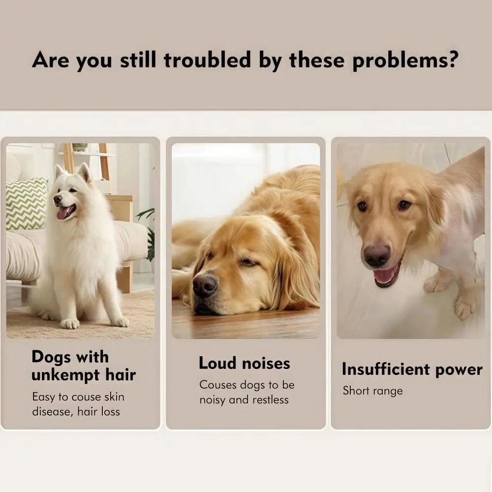 4-in-1 Cordless Dog Grooming Clippers – Low Noise