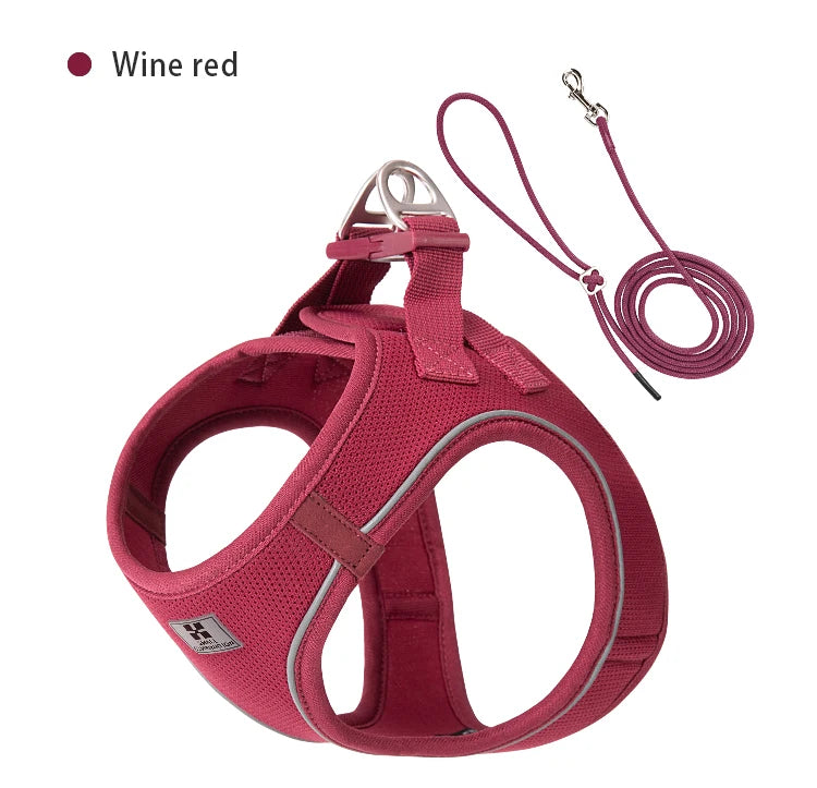 Reflective Dog Harness & Leash Set – Adjustable Vest